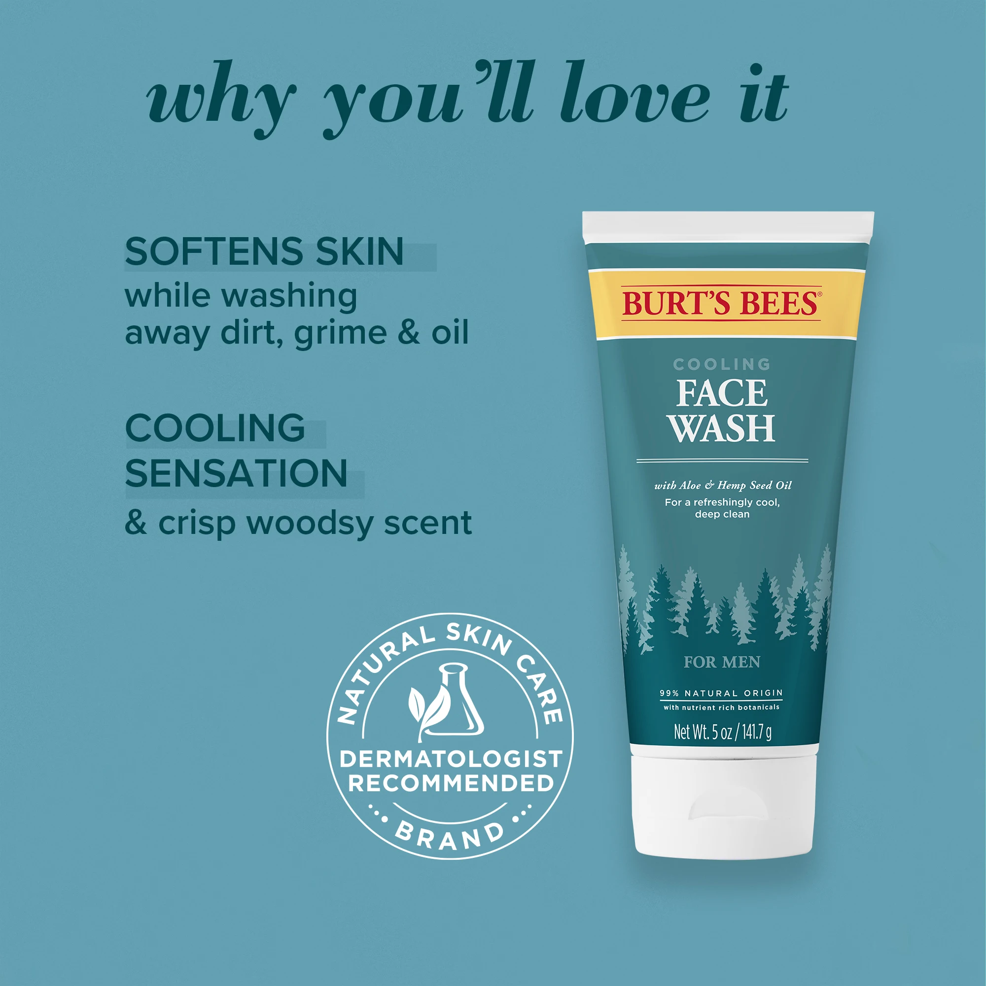 Men's Cooling Face Wash